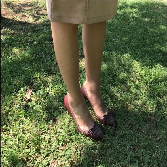 Cole Haan Nike Air Burgundy Heels Size 6.5 - Picture 6 of 7